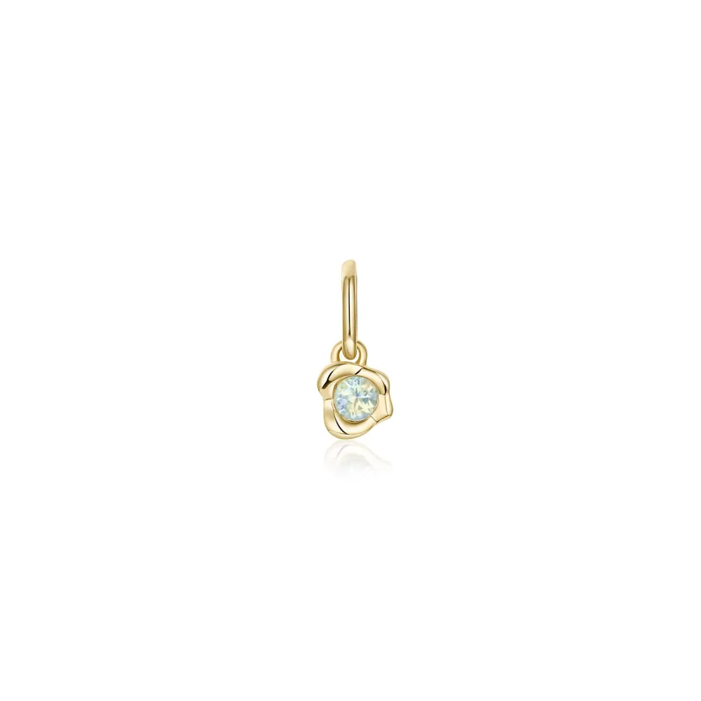 Marrow Fine Birthstone Collection | Graduation Gifts^Abstract Bezel Gemstone Charm