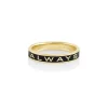 Marrow Fine For The Bride-to-be | Anniversary Gifts^"Always" Gold Memory Ring – Black Enamel