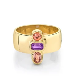 Marrow Fine Birthstone Collection^Amethyst Relic Ring 14kyellowgold