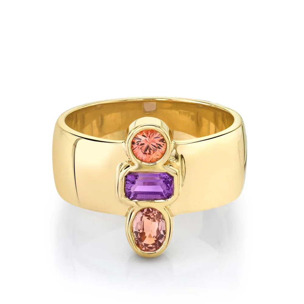 Marrow Fine Birthstone Collection^Amethyst Relic Ring 14kyellowgold