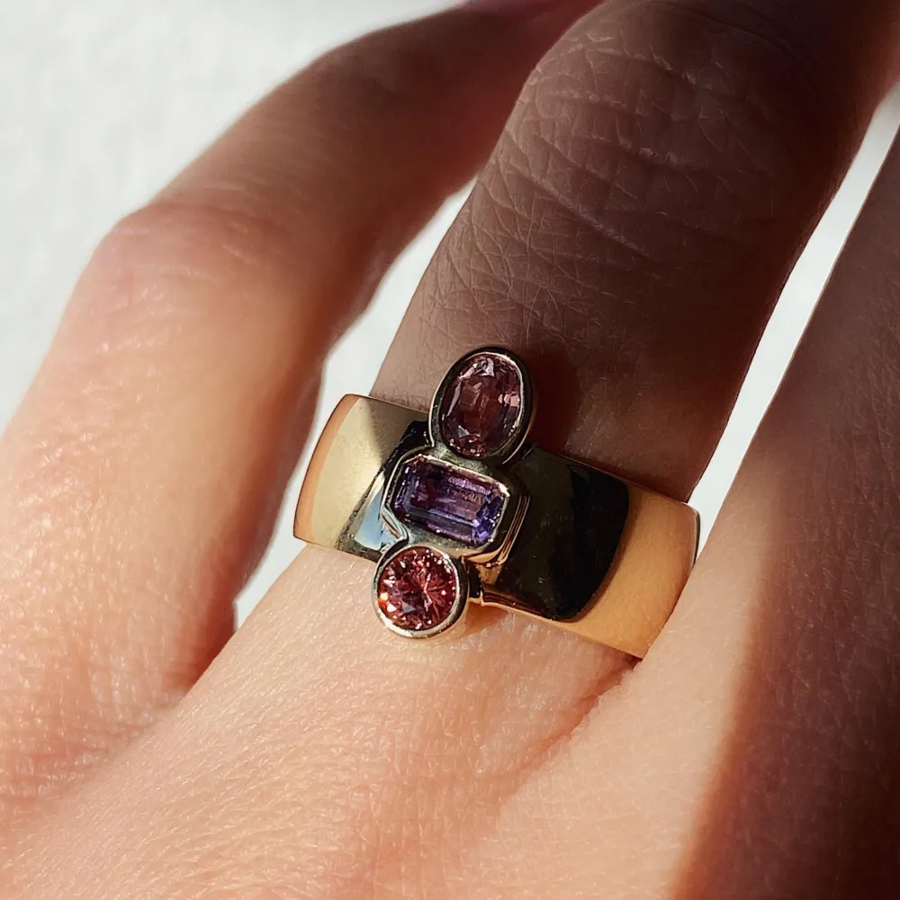 Marrow Fine Birthstone Collection^Amethyst Relic Ring 14kyellowgold