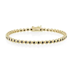 Marrow Fine For The New Mom | Anniversary Gifts^Black Diamond Bezeled Tennis Bracelet