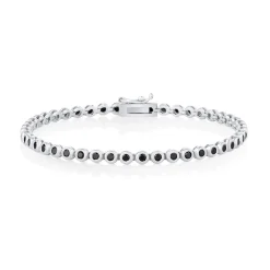 Marrow Fine For The New Mom | Anniversary Gifts^Black Diamond Bezeled Tennis Bracelet