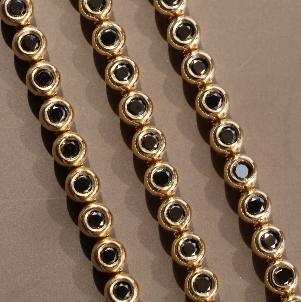 Marrow Fine For The New Mom | Anniversary Gifts^Black Diamond Bezeled Tennis Bracelet