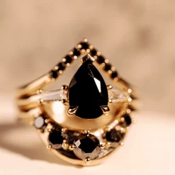 Marrow Fine Wedding Bands | Rings^Black Diamond Crescendo Stacking Band