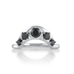 Marrow Fine Wedding Bands | Rings^Black Diamond Crescendo Stacking Band