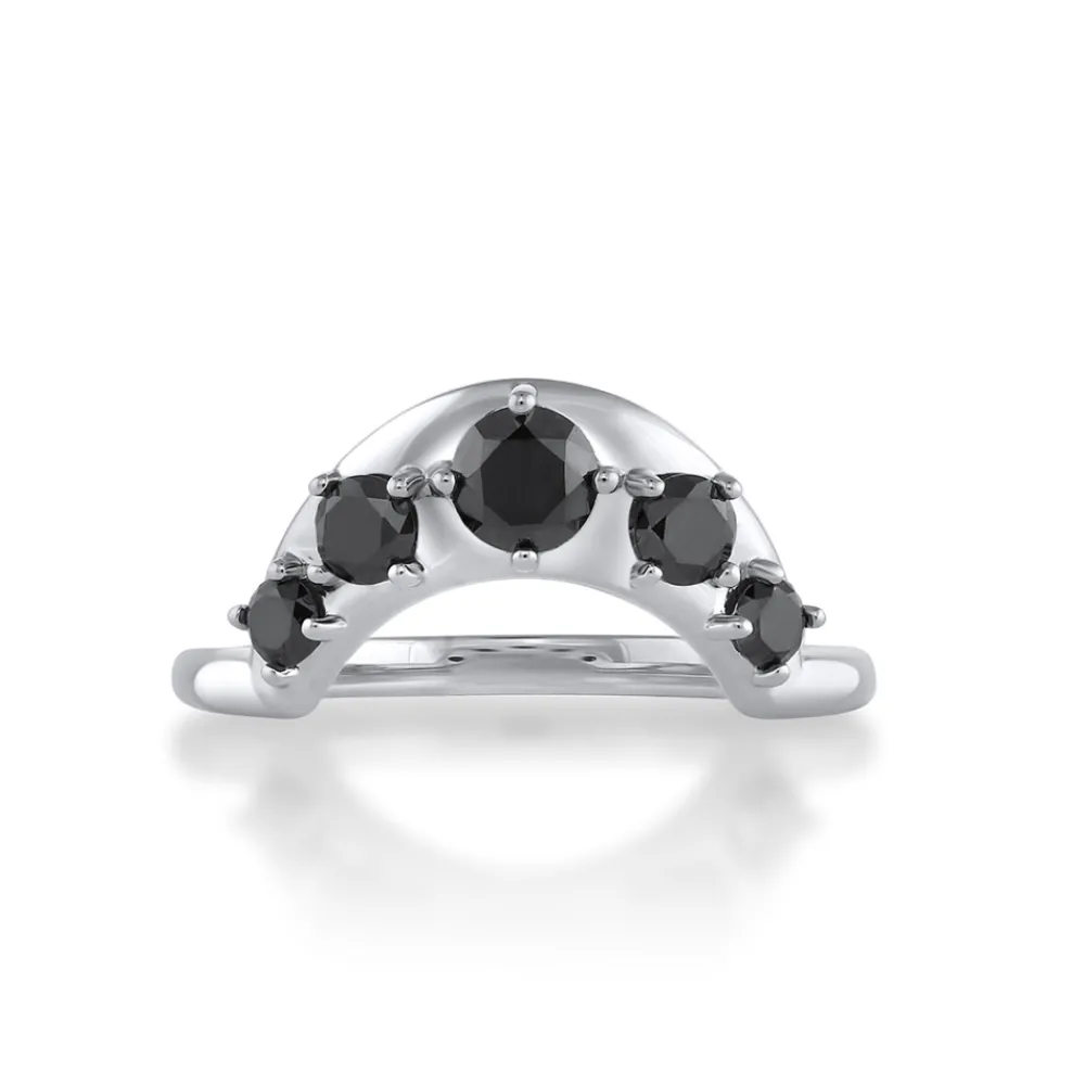 Marrow Fine Wedding Bands | Rings^Black Diamond Crescendo Stacking Band