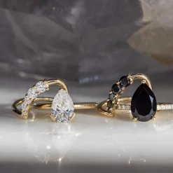Marrow Fine Anniversary Gifts | Wedding Bands^Black Diamond Lucy Wave Band