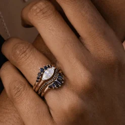 Marrow Fine Wedding Bands | Rings^Black Diamond Seven Stars Nesting Ring