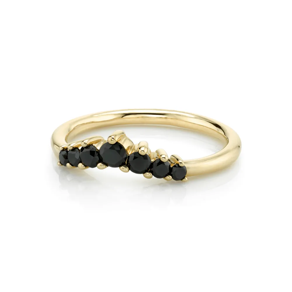 Marrow Fine Wedding Bands | Rings^Black Diamond Seven Stars Nesting Ring