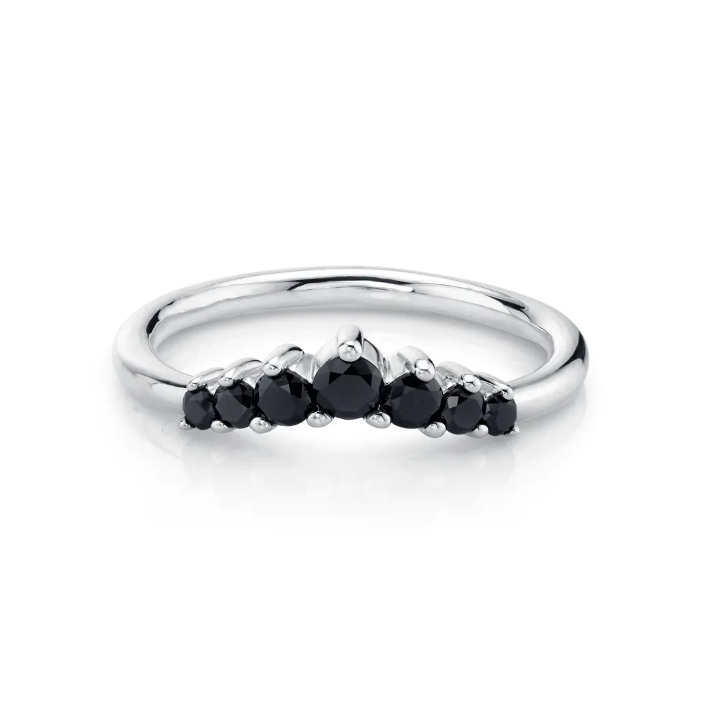 Marrow Fine Wedding Bands | Rings^Black Diamond Seven Stars Nesting Ring