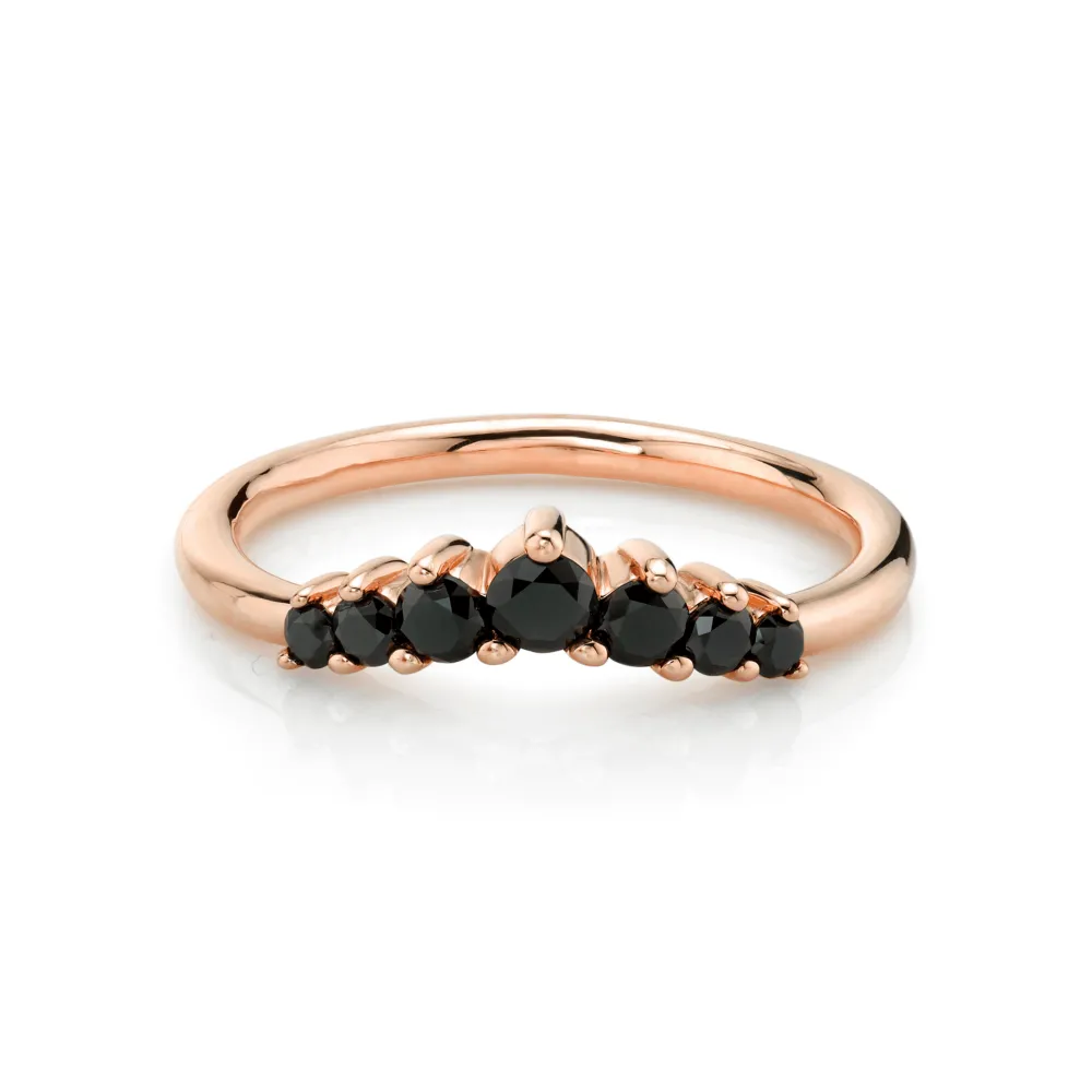 Marrow Fine Wedding Bands | Rings^Black Diamond Seven Stars Nesting Ring