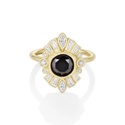 Marrow Fine Ready To Ship | Ready To Ship^2.26ct Black Diamond Stella Ring 14kyellowgold