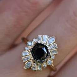 Marrow Fine Ready To Ship | Ready To Ship^2.26ct Black Diamond Stella Ring 14kyellowgold