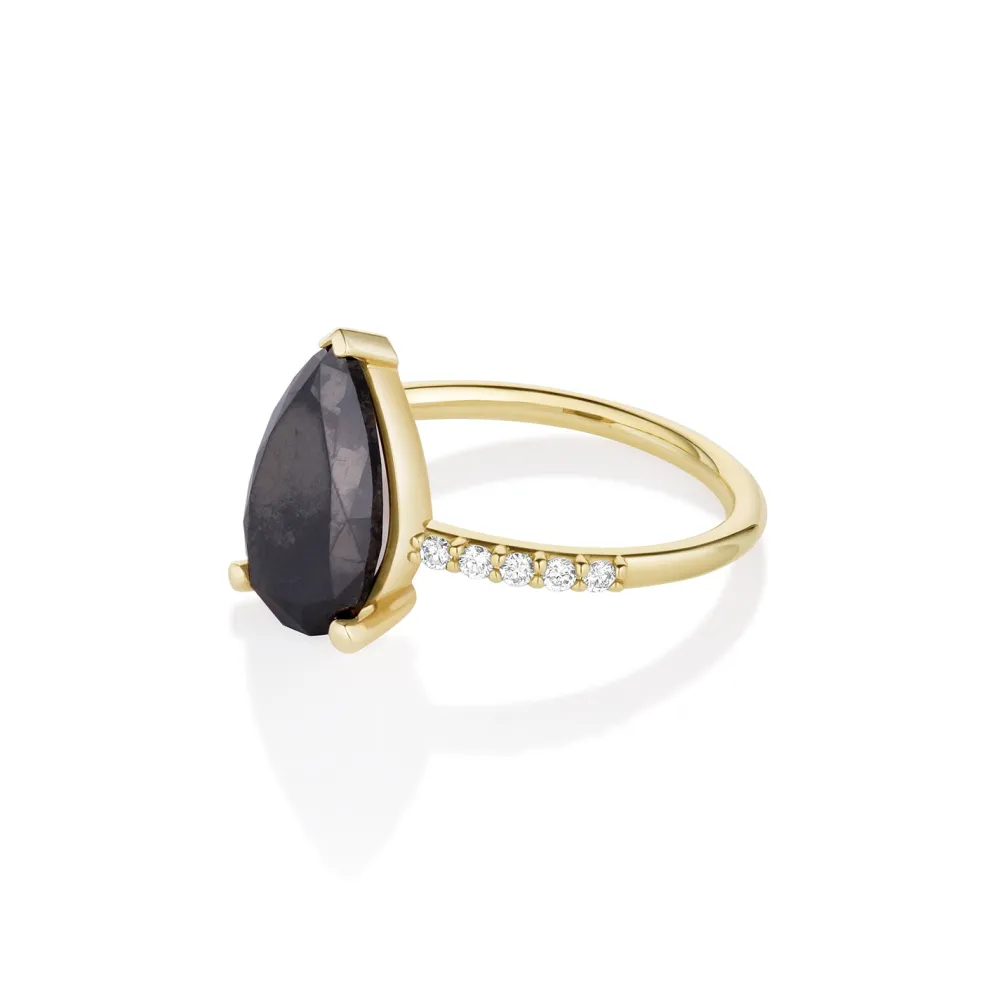 Marrow Fine Ready To Ship | Ready To Ship^2.88ct Black Diamond Sweet Melissa 14kyellowgold