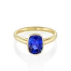 Marrow Fine Ready To Ship | Ready To Ship^2.75ct Blue Sapphire Cushion Tessa Ring 14kyellowgold