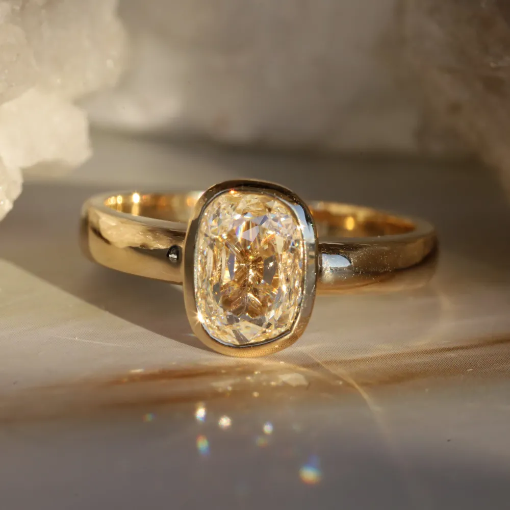 Marrow Fine Ready To Ship | Ready To Ship^1.20ct Cushion Cut Diamond 14kyellowgold