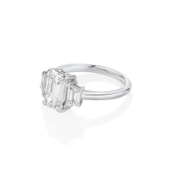 Marrow Fine Ready To Ship | Ready To Ship^2.18ct Diamond and 0.62tcw Diamond Three Stone Ring Platinum