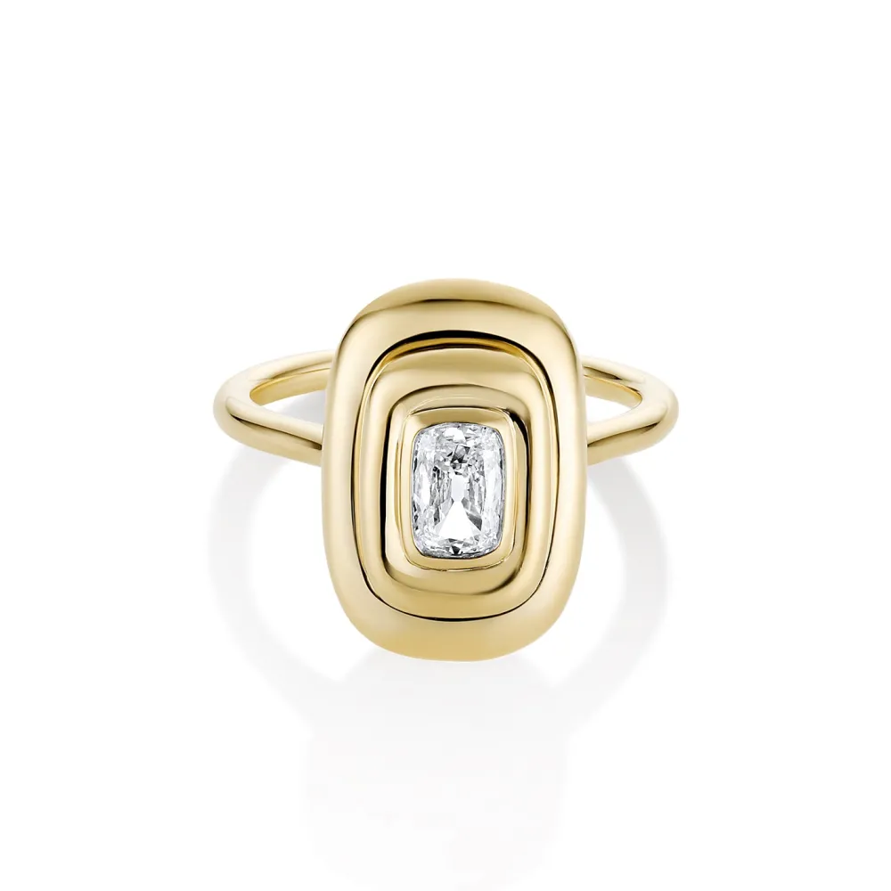 Marrow Fine Ready To Ship | Ready To Ship^0.46ct Diamond In-Orbit Ring 14kyellowgold