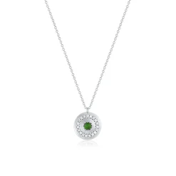 Marrow Fine Ready To Ship | Ready To Ship^.15ct Diopside & White Diamond La Femme Amulet 14kwhitegold