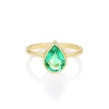 Marrow Fine Birthstone Collection | Ready To Ship^1.54ct Emerald Bezel Set Solitaire Ring 14kyellowgold