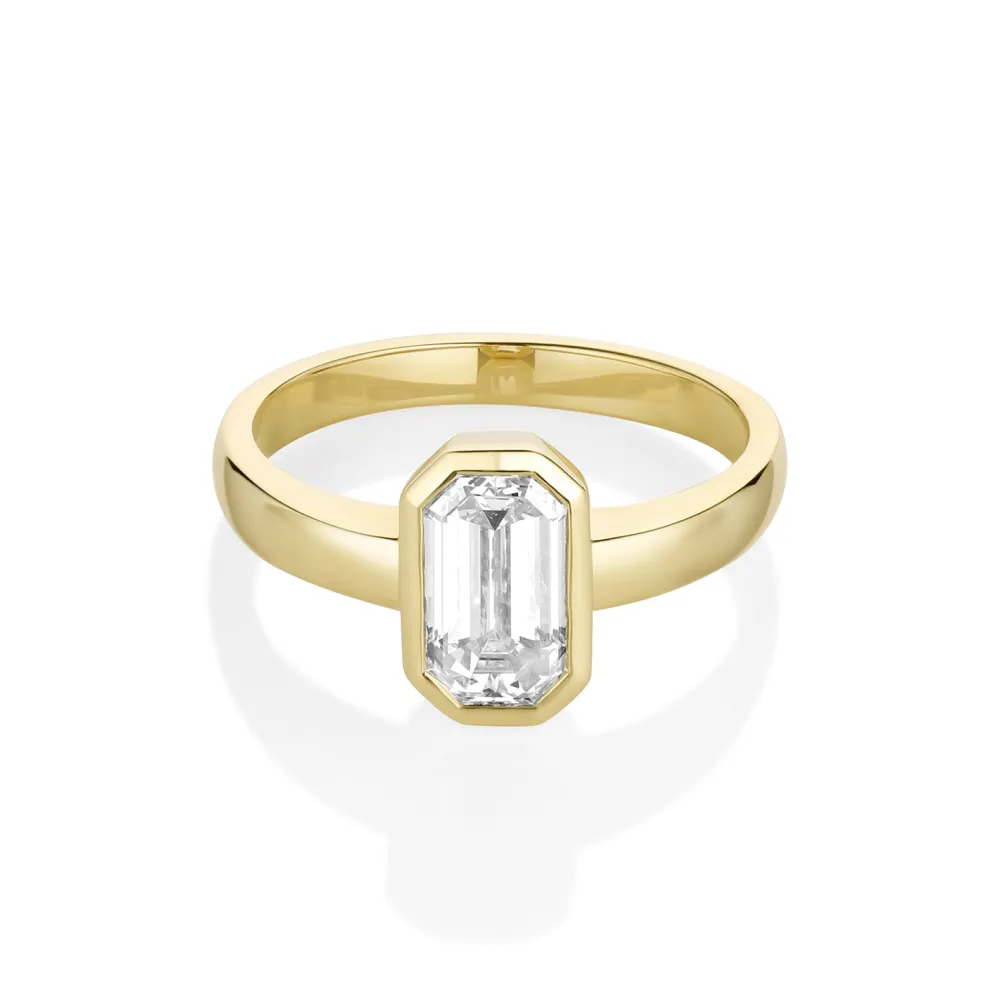 Marrow Fine One-of-a-kind Pieces | Ready To Ship^1.54ct Emerald Cut Diamond Ring 14kyellowgold