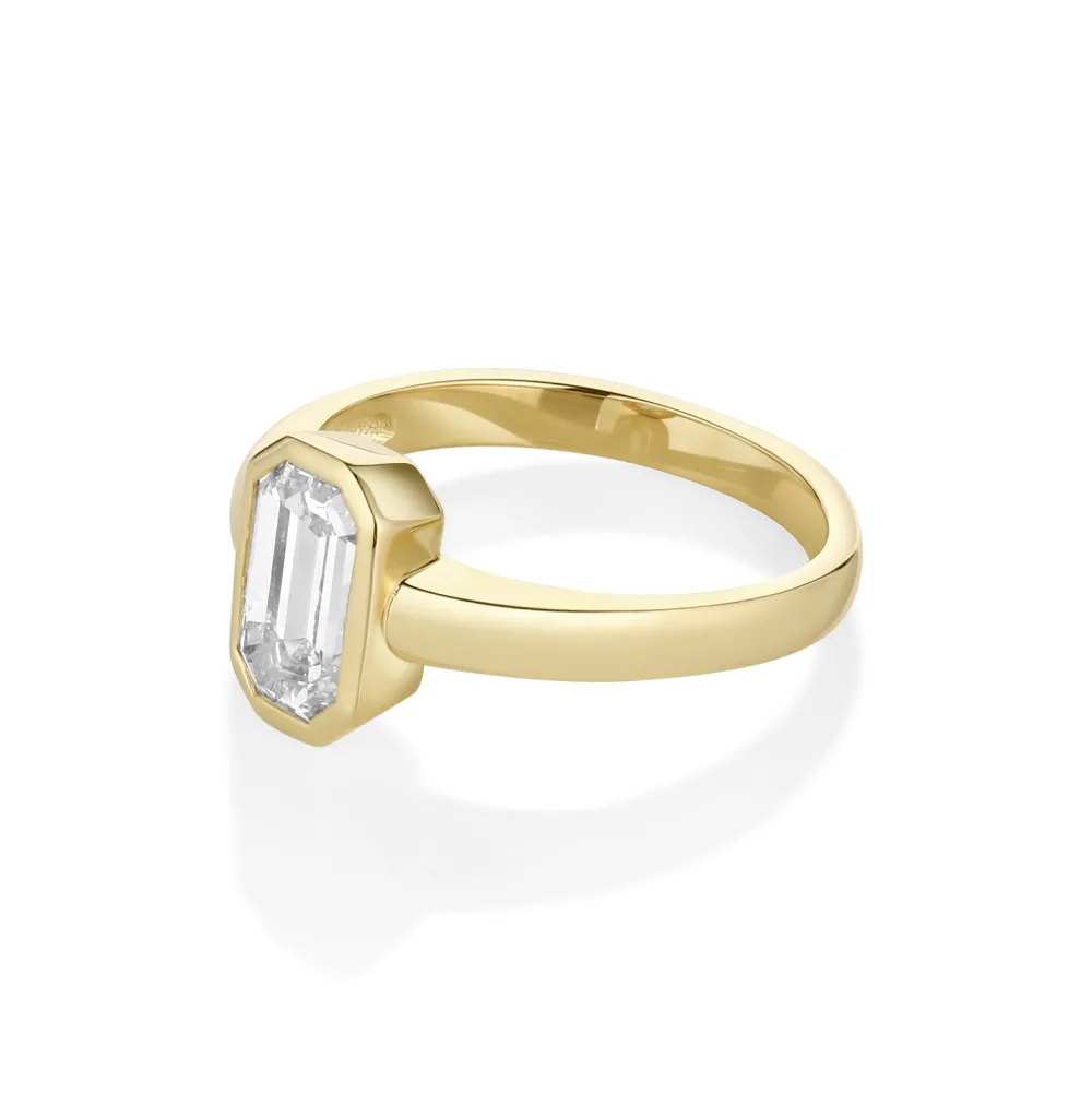 Marrow Fine One-of-a-kind Pieces | Ready To Ship^1.54ct Emerald Cut Diamond Ring 14kyellowgold