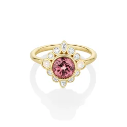 Marrow Fine Birthstone Collection | One-of-a-kind Pieces^1.82ct Imperial Malaya Garnet and Opal Scarlette Compass Ring 14kyellowgold