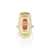 Marrow Fine Birthstone Collection | Ready To Ship^3.00ct Imperial Topaz In-Orbit Ring 14kyellowgold