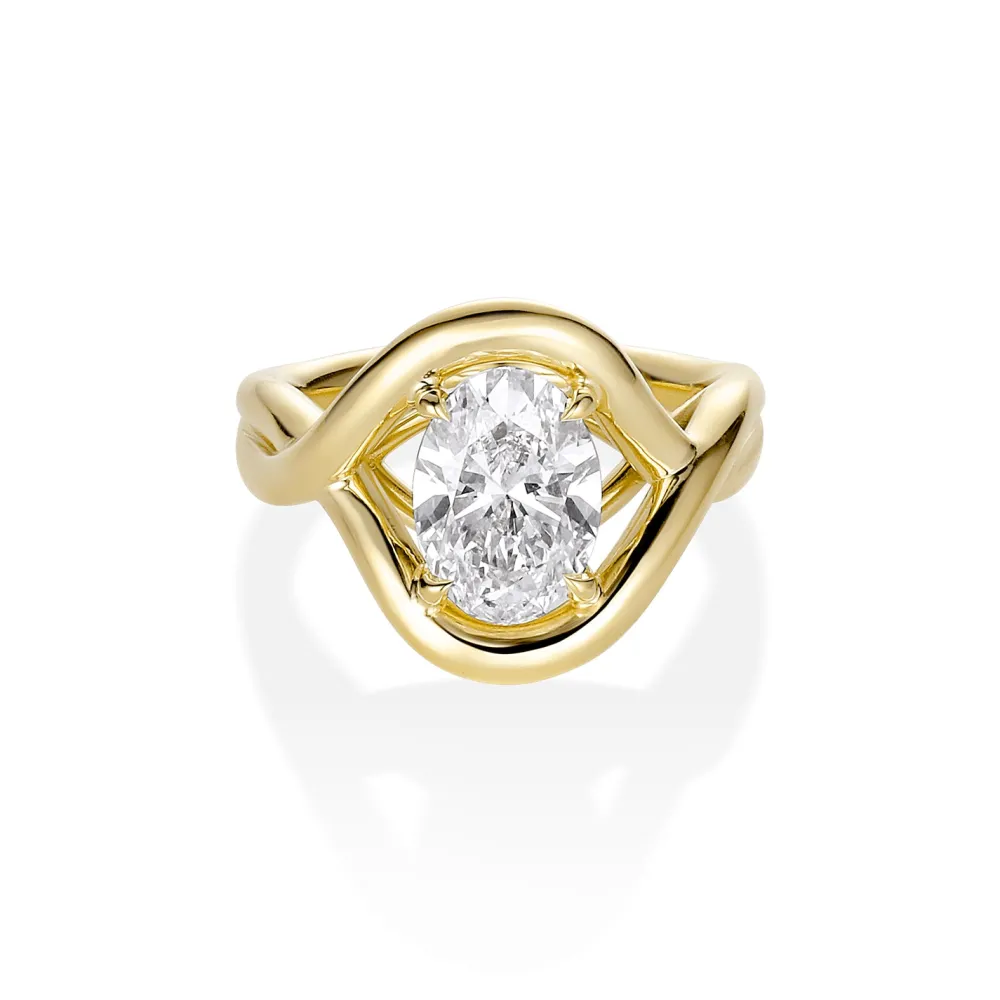 Marrow Fine Sammi's Favorites | Florence Ring^3ct Lab Diamond Marrow x Sammi Florence Ring 14kyellowgold