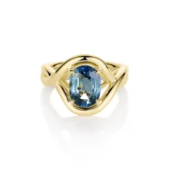 Marrow Fine Sammi's Favorites | Florence Ring^3.23ct Light Blue Sapphire Marrow x Sammi Florence Ring 14kyellowgold