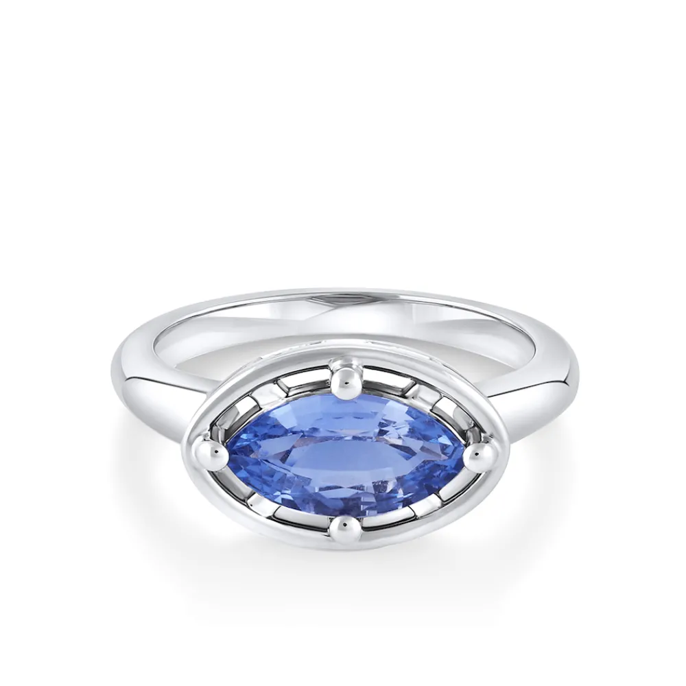 Marrow Fine One-of-a-kind Pieces | Ready To Ship^1.74ct Marquise Sapphire Georgia Ring 14kwhitegold