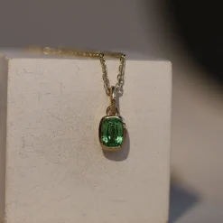 Marrow Fine Birthstone Collection | Graduation Gifts^0.80ct Mint Garnet Pendant 14kyellowgold