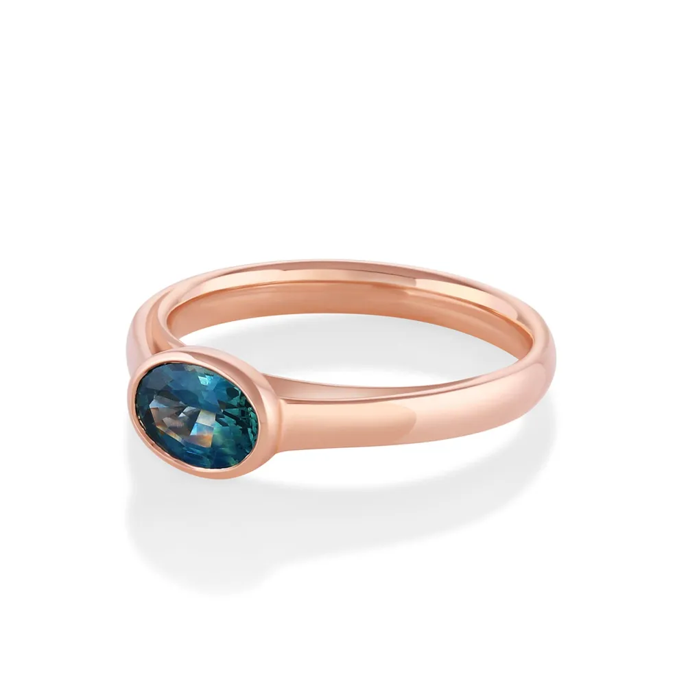 Marrow Fine Ready To Ship | Ready To Ship^.88ct Montana Sapphire Tessa Ring 14krosegold