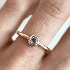 Marrow Fine Ready To Ship | Ready To Ship^.36ct Old Mine Diamond Sweet Pea Ring 14krosegold