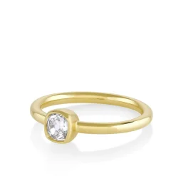 Marrow Fine Ready To Ship | Ready To Ship^.38ct Old Mine Diamond Sweet Pea Ring 14kyellowgold
