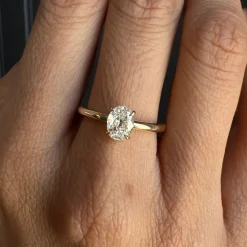 Marrow Fine Ready To Ship | Ready To Ship^0.65ct Oval Diamond Francesca Ring 14kyellowgold