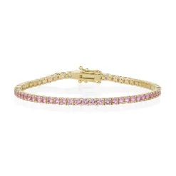 Marrow Fine One-of-a-kind Pieces | Bracelets^4.40ct Pink Sapphire Tennis Bracelet 14kyellowgold
