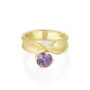 Marrow Fine Ready To Ship | Ready To Ship^1.45ct Purple Sapphire Twist Ring 14kyellowgold