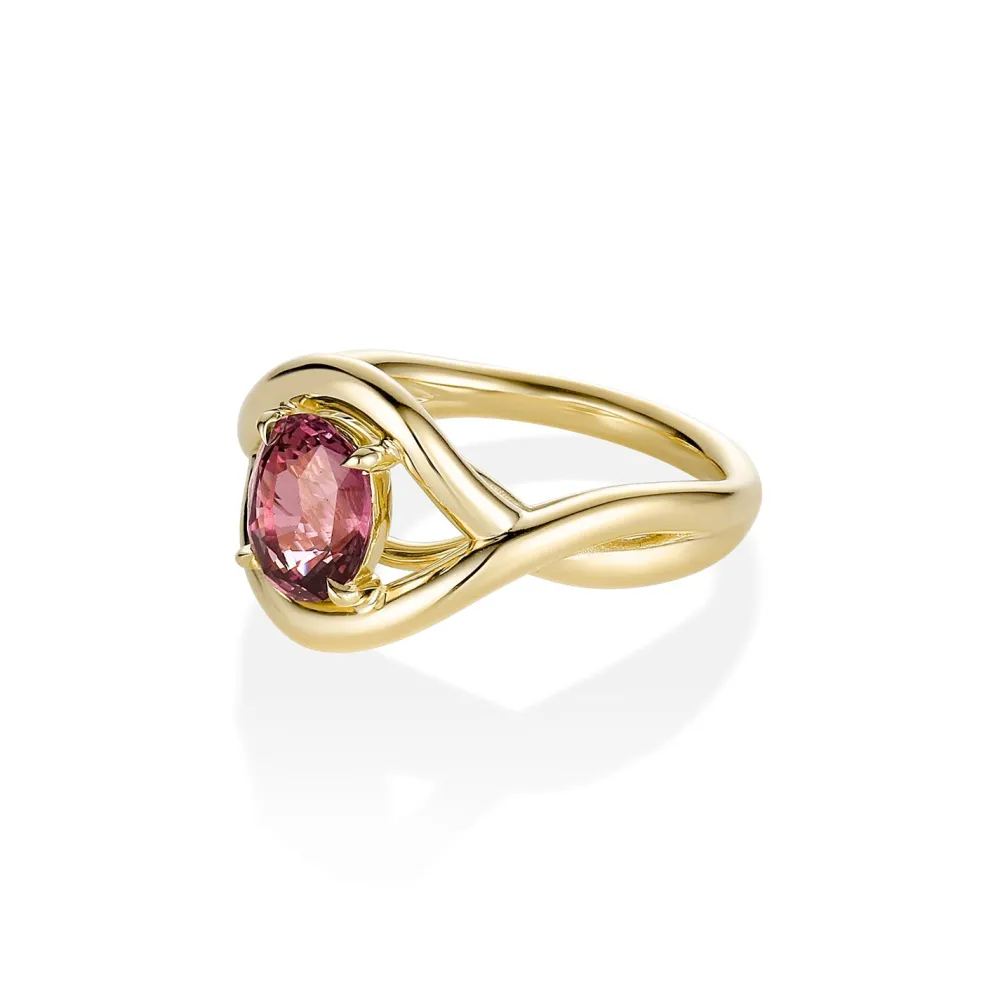 Marrow Fine Sammi's Favorites | Florence Ring^2.19ct Purplish-Pink Sapphire Marrow x Sammi Florence Ring 14kyellowgold