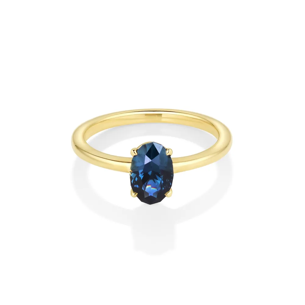 Marrow Fine Ready To Ship | Ready To Ship^1.40ct Sapphire Francesca Ring 14kyellowgold
