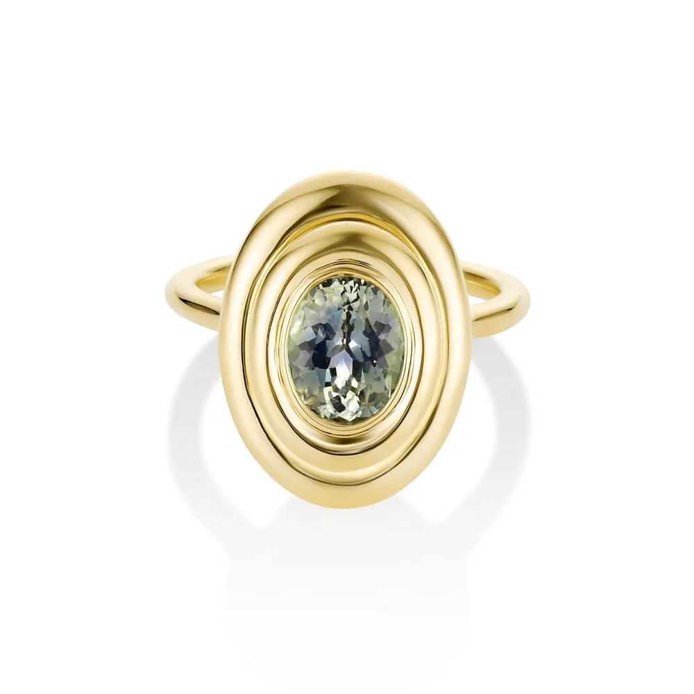 Marrow Fine Ready To Ship | Ready To Ship^2.02ct Sapphire In-Orbit Ring 14kyellowgold