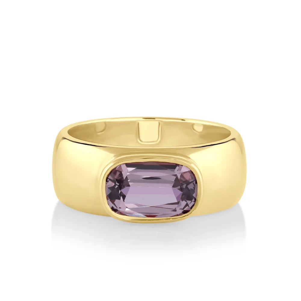Marrow Fine Birthstone Collection | Ready To Ship^2.39ct Spinel Cigar Band 14kyellowgold