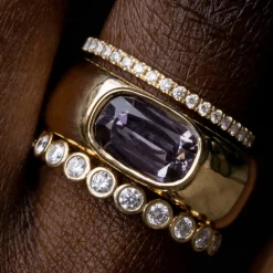 Marrow Fine Birthstone Collection | Ready To Ship^2.39ct Spinel Cigar Band 14kyellowgold