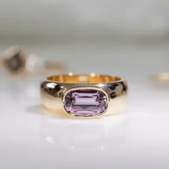 Marrow Fine Birthstone Collection | Ready To Ship^2.39ct Spinel Cigar Band 14kyellowgold