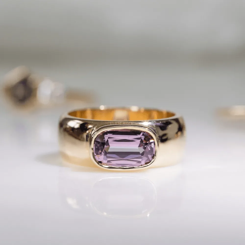 Marrow Fine Birthstone Collection | Ready To Ship^2.39ct Spinel Cigar Band 14kyellowgold