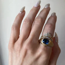Marrow Fine Ready To Ship | Ready To Ship^2.70ct Spinel Pinky Bombe Ring 14kyellowgold