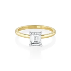 Marrow Fine Ready To Ship | Ready To Ship^1.04ct Step Cut Baguette Diamond Ring 14kyellowgold&14kwhitegold