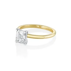 Marrow Fine Ready To Ship | Ready To Ship^1.04ct Step Cut Baguette Diamond Ring 14kyellowgold&14kwhitegold