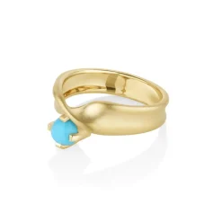 Marrow Fine Graduation Gifts | One-of-a-kind Pieces^0.58ct Turquoise Twist Ring 14kyellowgold